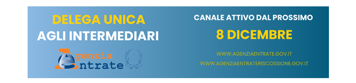 Delega unica ai servizi online dell'Agenzia delle entrate e dell'Agenzia delle entrate - Riscossioni